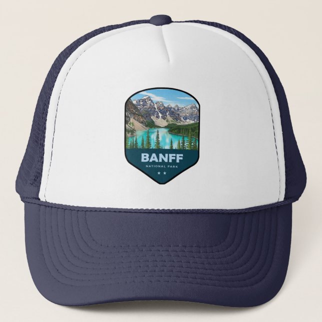 Gorra De Camionero Banff National Park Shield (Anverso)