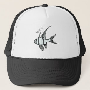 Gorra De Camionero Banggai cardinalfish cartoon illustration