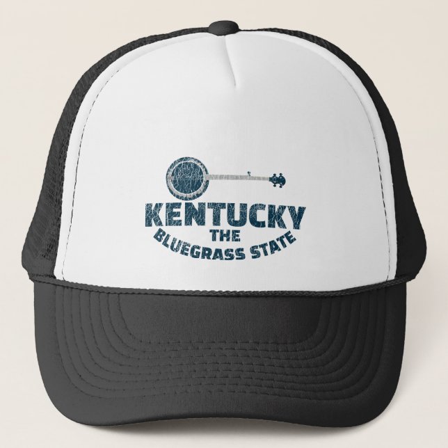 Gorra De Camionero Banjo estatal de Kentucky Bluegrass (Anverso)