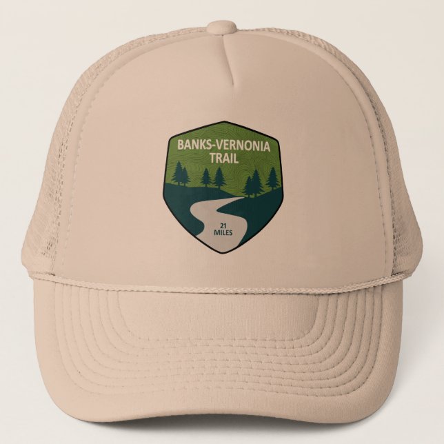 Gorra De Camionero Banks-Vernonia Trail (Anverso)