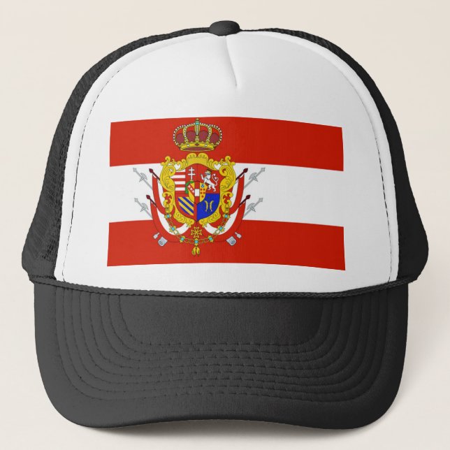 Gorra De Camionero Banner blanco rojo Gran Ducado de la Toscana (Anverso)