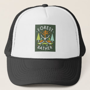 Gorra De Camionero Baño de bosque cubista