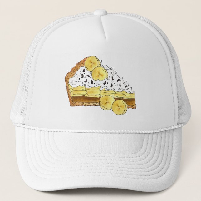 Gorra De Camionero Banoffee Banana Toffee Pie Slice Reino Unido Food (Anverso)