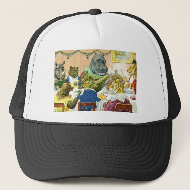 Gorra De Camionero Banquete de navidades en tierras de animales (Anverso)