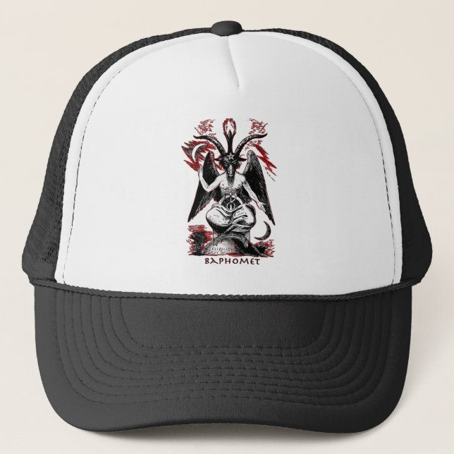 Gorra De Camionero Baphomet (Anverso)