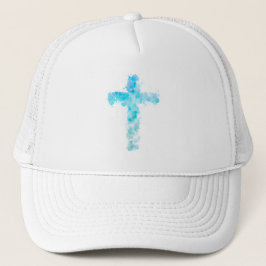 Gorra De Camionero Baptismo cristiano de color azul