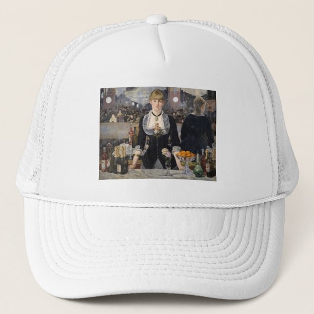 Gorra De Camionero Bar Chica en el Folies Bergere France (Anverso)