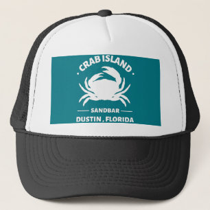 Gorra De Camionero bar de arena de isla de cangrejo Dustin Florida