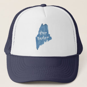 Gorra De Camionero Bar Harbour Maine Wood Grain