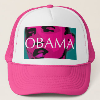 Gorra De Camionero Barack Obama, gran casquillo rosado