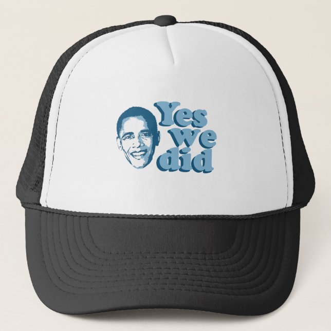 Gorra De Camionero Barack Obama/hicimos sí (Anverso)