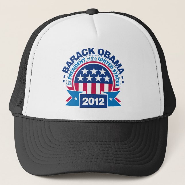 Gorra De Camionero Barack Obama para el presidente 2012 (Anverso)