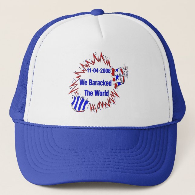 Gorra De Camionero Baracked el mundo (Anverso)