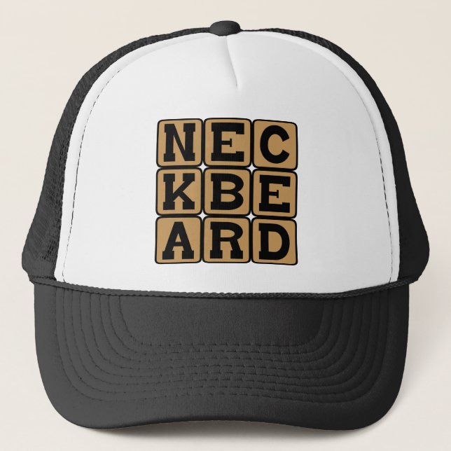 Gorra De Camionero Barba de cuello, meme de Internet (Anverso)