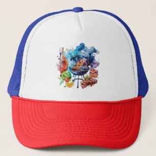 Gorra De Camionero barbacoa y parrilla