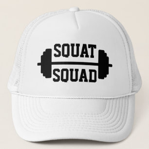 Gorra De Camionero Barbell agazapado del pelotón del entrenamiento