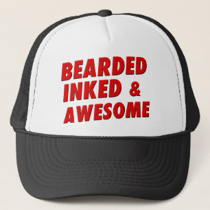 Gorra De Camionero Barbudo, entintado y impresionante