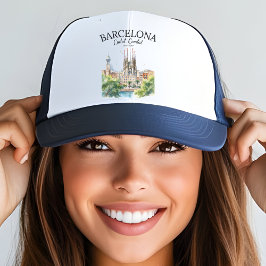 Gorra De Camionero Barcelona Beauty – Iconic Cathedral & City 