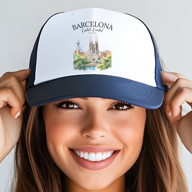 Gorra De Camionero Barcelona Beauty – Iconic Cathedral & City  (Subido por el creador)