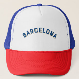Gorra De Camionero Barcelona, España, Arco de Vintage