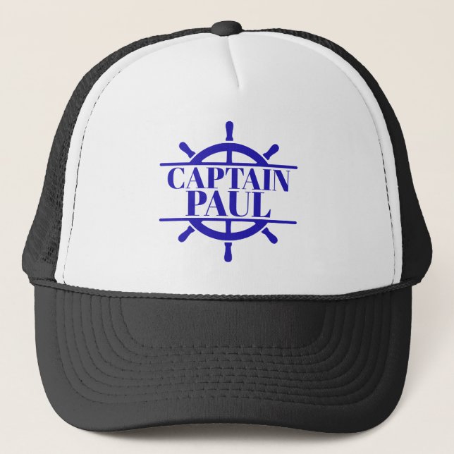 Gorra De Camionero Barco capitán personalizado (Anverso)