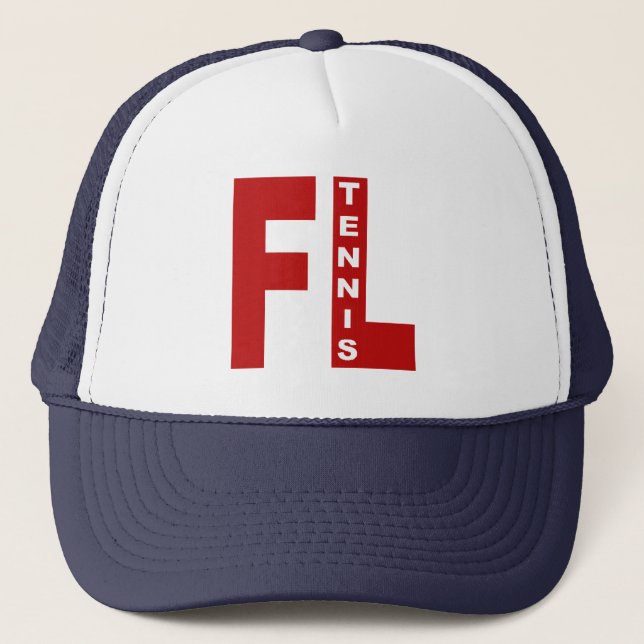Gorra De Camionero Barco de Casquette crudo FLORIDA TENNIS (Anverso)