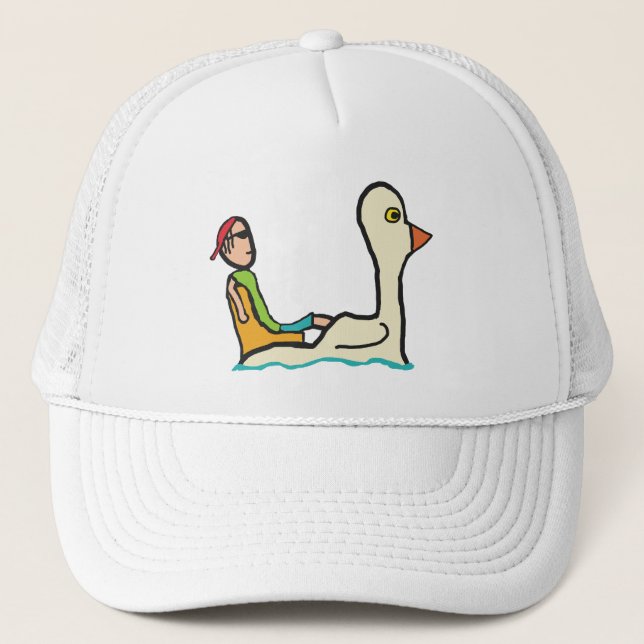 Gorra De Camionero Barco de remo para turistas a pedales (Anverso)