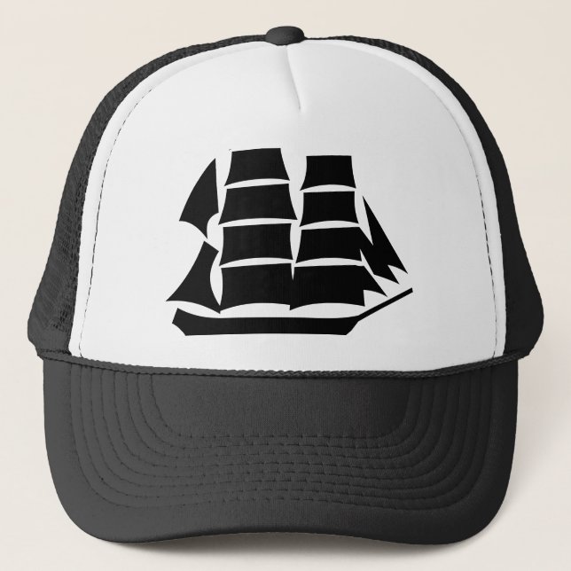 Gorra De Camionero Barco de Vela (Anverso)