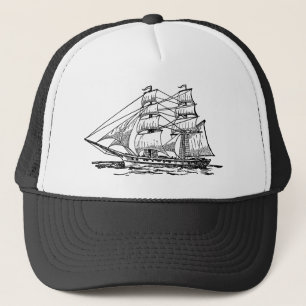Gorra De Camionero Barco de Vela (Bergantín)