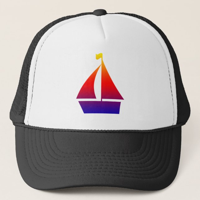 Gorra De Camionero Barcos de vela (Anverso)