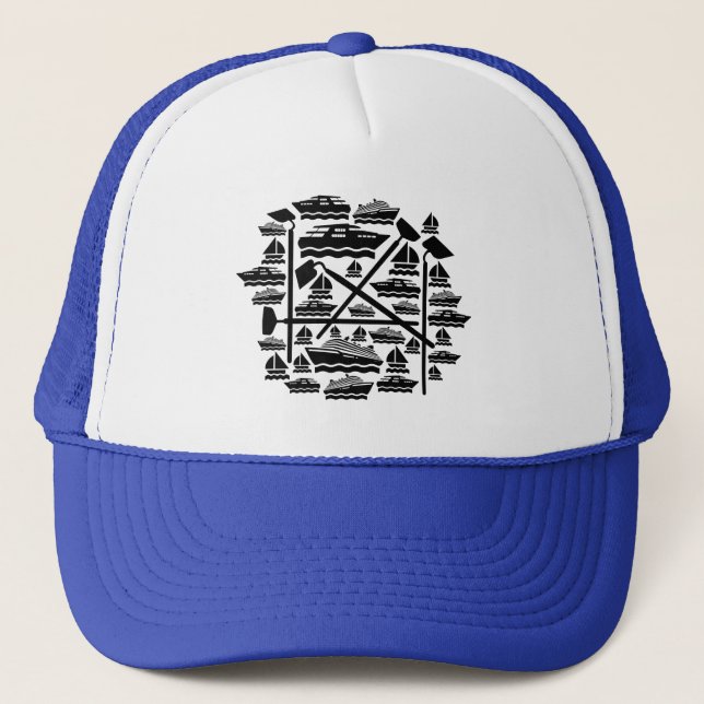 Gorra De Camionero Barcos y casas (Anverso)