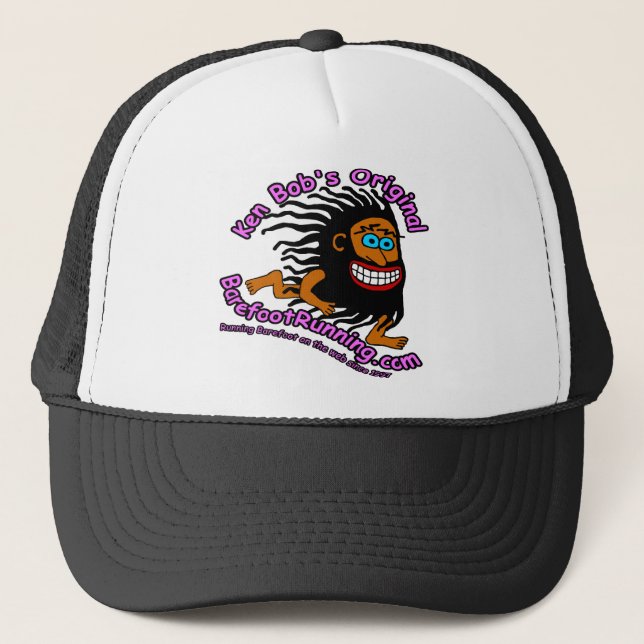 Gorra De Camionero BarefootRunning.com original de Ken Bob (Anverso)
