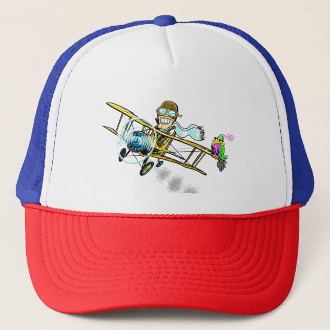 Gorra De Camionero Barnstormer Bob y pájaro (Anverso)