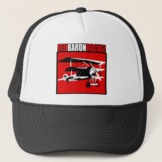 Gorra De Camionero ¡Barón rojo Rocks! (Anverso)