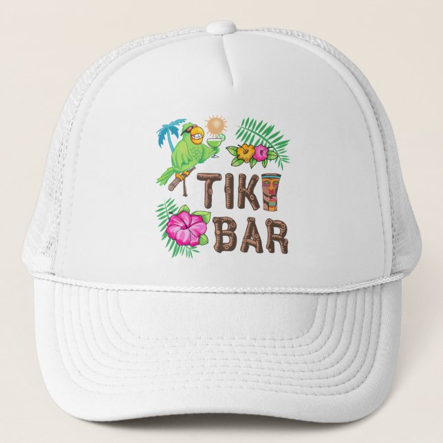 GORRA DE CAMIONERO BARRA DE TIKI TROPICAL (Anverso)