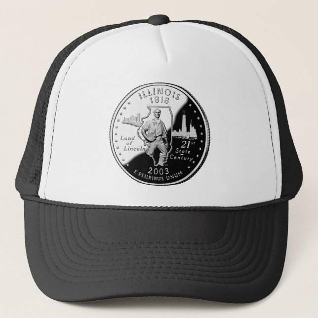 Gorra De Camionero Barrio Estatal de Illinois (Anverso)