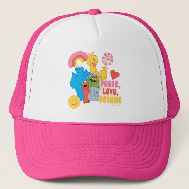 Gorra De Camionero Barrio Sésamo | Paz, amor, Sésamo (Anverso)