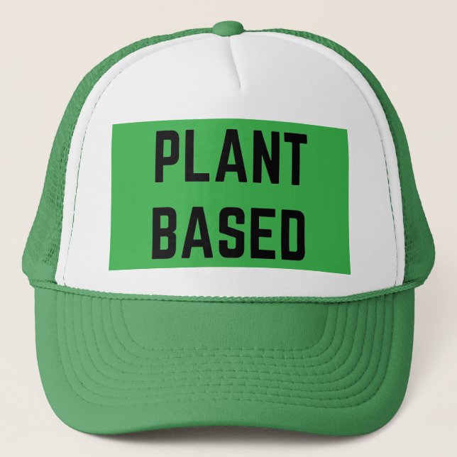 Gorra De Camionero Basado en Plantas Vegano (Anverso)