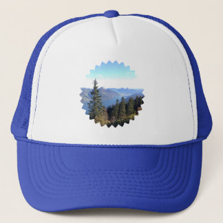 Gorra De Camionero Basecap mit Berg- und Waldmotiv – Natur pur