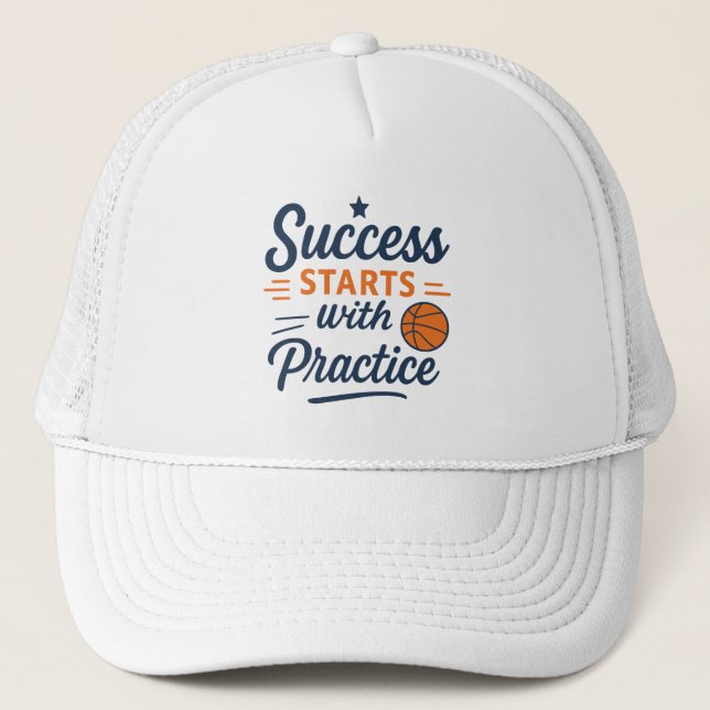 Gorra De Camionero Basketball Training Leads Victory (Anverso)