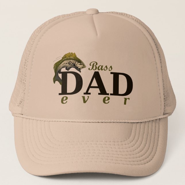 Gorra De Camionero Bass Dad Ever Best Dad Pun (Anverso)
