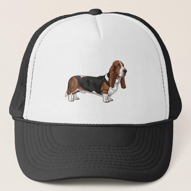 Gorra De Camionero Basset hound (Anverso)