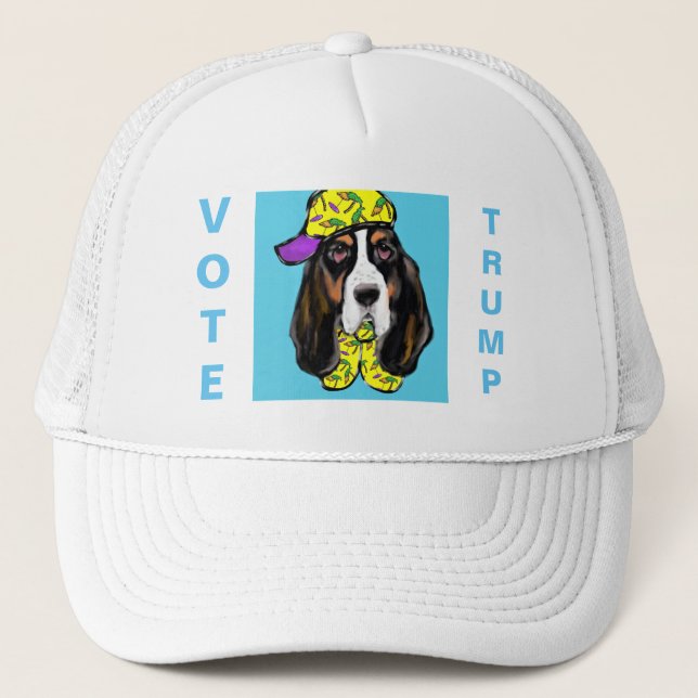 Gorra de camionero Basset Hound (Anverso)