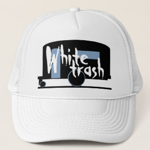 Gorra De Camionero Basura blanca de consumición del casquillo del
