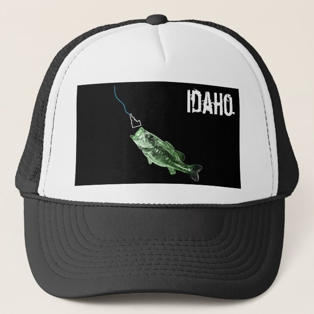 GORRA DE CAMIONERO BASURA DE IDAHO - AQUÍ PESCA PESQUERA - CAMINANDO  (Anverso)