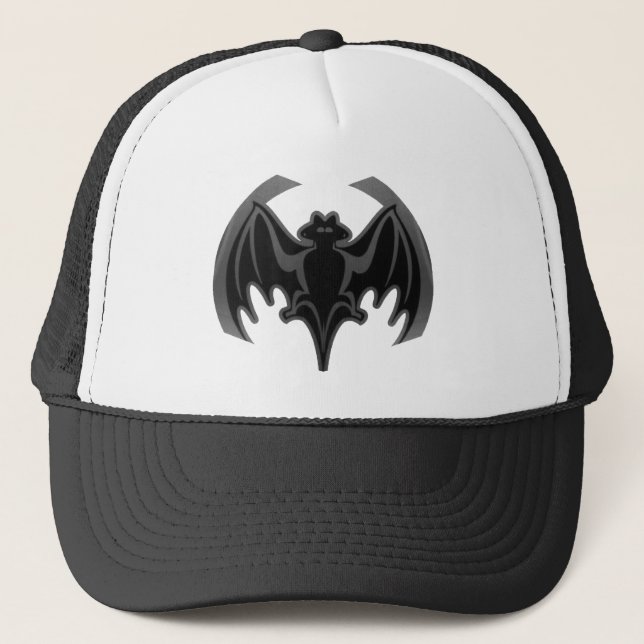 Gorra De Camionero Bat Black Inv El MUSEO Regalos Zazzle (Anverso)