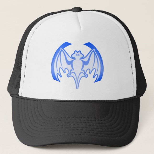 Gorra De Camionero Bat Blue Inv El MUSEO Regalos Zazzle (Anverso)