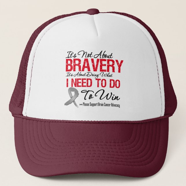 Gorra De Camionero Batalla del cáncer cerebral (Anverso)