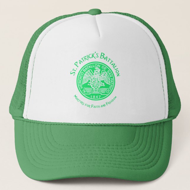 Gorra De Camionero Batallón San Patricios Católico de San Patricio (Anverso)