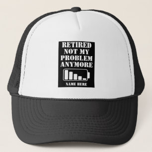 GORRA DE CAMIONERO BATERÍA DIVERTIDA RETIRADA NO ES MI PROBLEMA